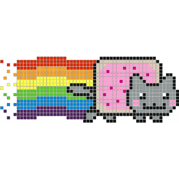  Nyan  Cat  Stickers Muraux Stickaz