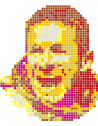 Felix Baumgartner - pixel portrait